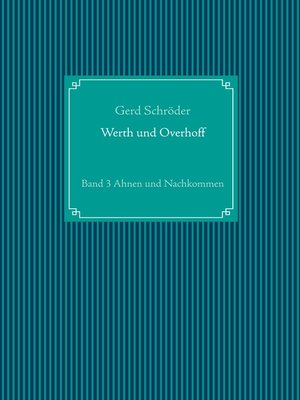 cover image of Werth und Overhoff